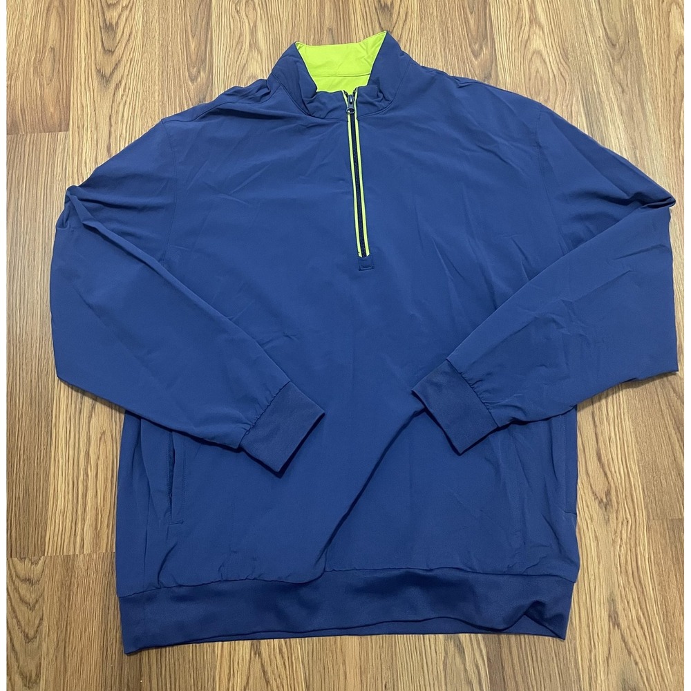 Donald Ross Quarter Zip Windshirt Mens Medium Navy Sawgrass